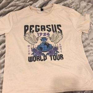 Pegasus band T shirt. 80s nostalgia . Graphic tshirt